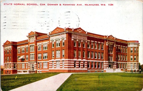 Postcard state normal - state, school