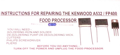 Kenwood gourmet a532 fp400 - a532,